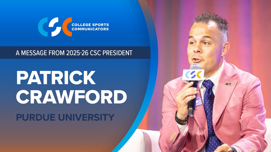 A message from 2025-26 CSC President Patrick Crawford — August 2025
